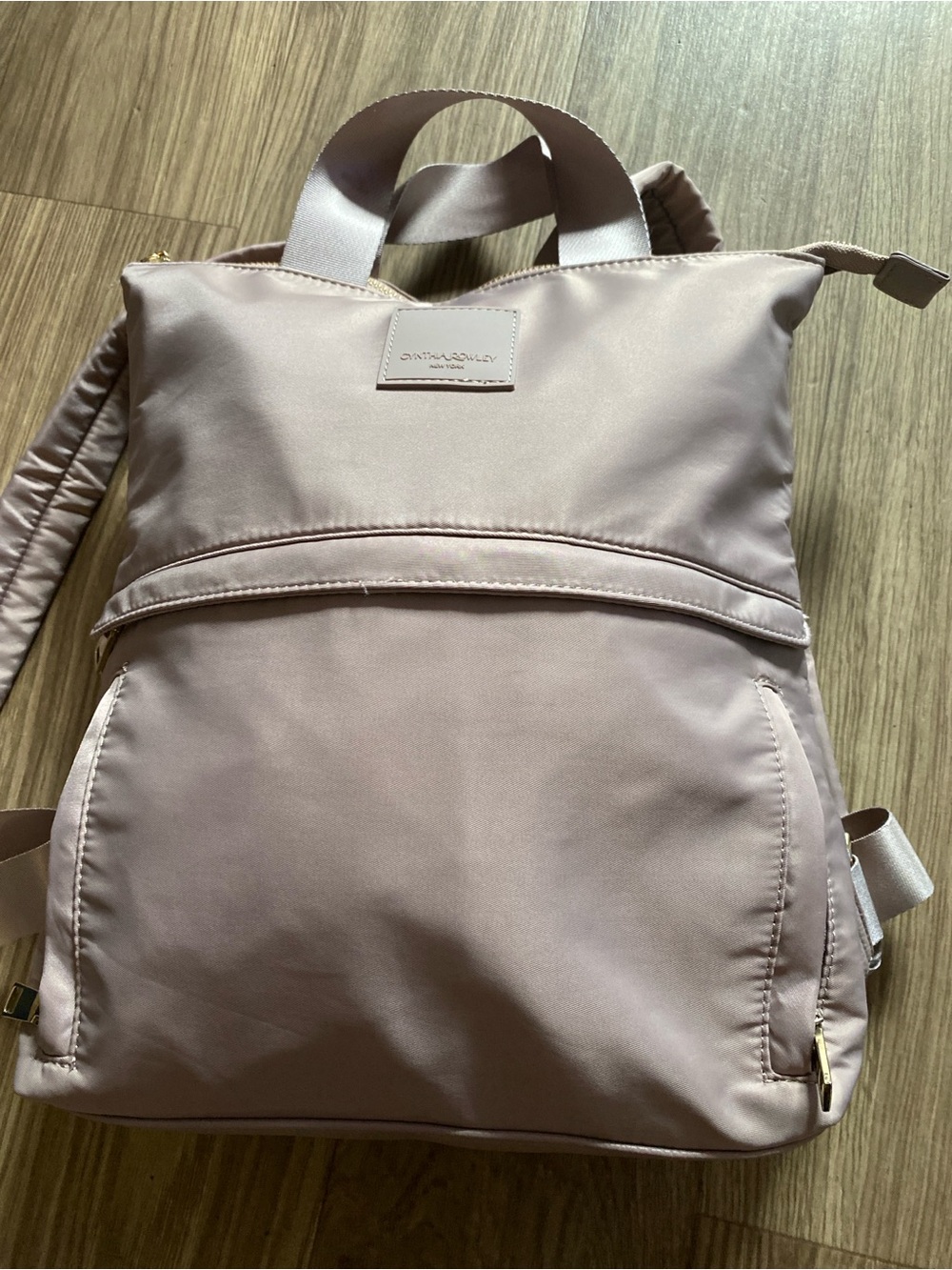 Cynthia Rowley Blush Pink Nylon Backpack Mini Travel Bag